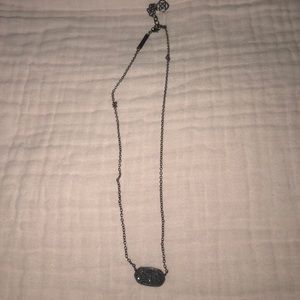 All black kendra scott necklace